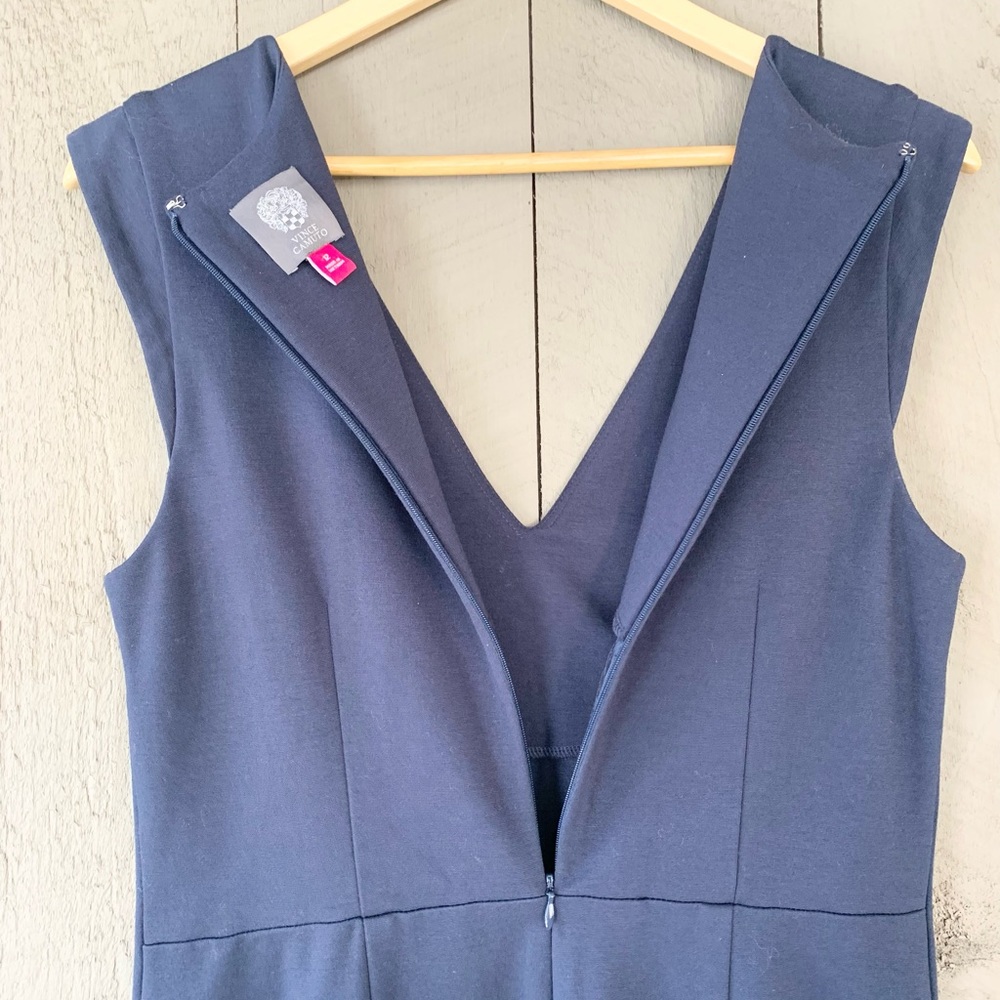 Vince Camuto Navy Blue Midi Dress - Picture 12 of 12